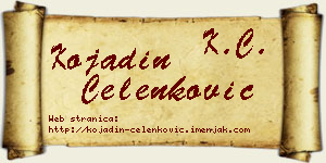 Kojadin Čelenković vizit kartica
